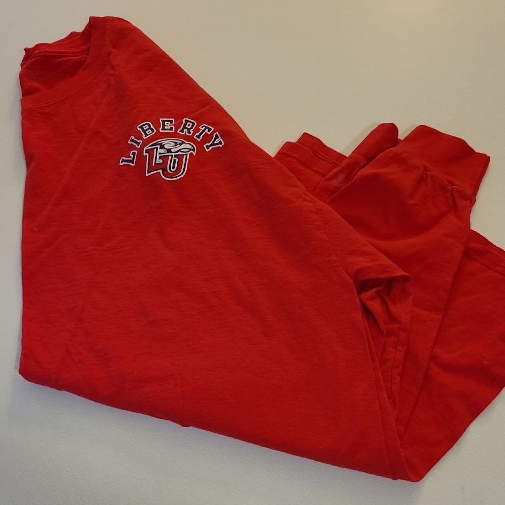 Russell Athletic Red Long Sleeve Tee